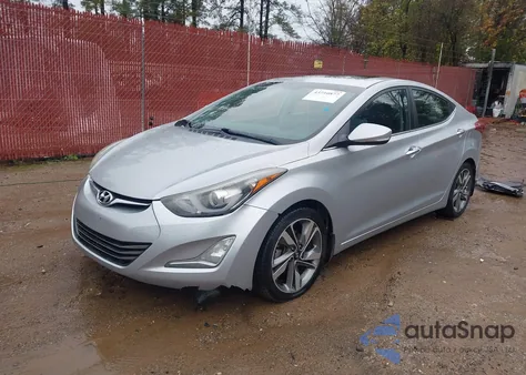 2014 Hyundai Elantra Limited from USA, damaged, VIN 5NPDH4AE0EH499422